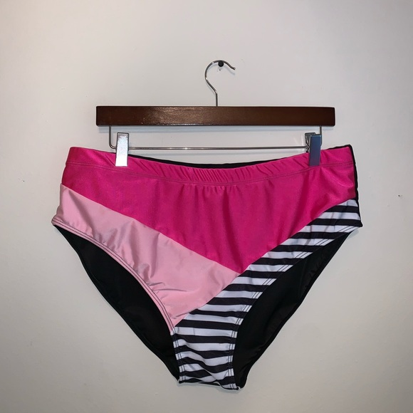 Pink & Black Bikini Bottoms size 4XL - Picture 2 of 7
